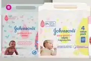 Game Johnson's Baby Wipes Extra Sensitive Or Gentle All Over 4 Pack-For 2 offer