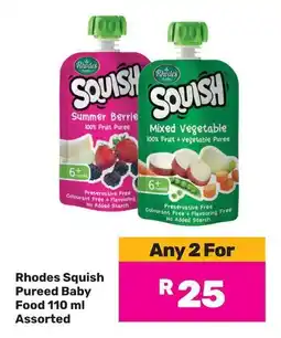 Game Rhodes Squish Pureed Baby Food Assorted offer