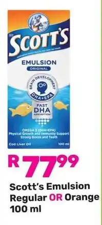 Game Scott's Emulsion Regular OR Orange offer