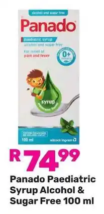 Game Panado Paediatric Syrup Alcohol & Sugar Free offer