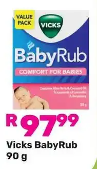 Game Vicks BabyRub offer