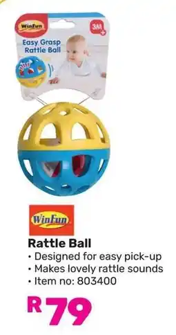 Game Win Fun Rattle Ball offer