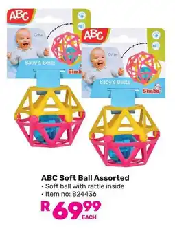 Game ABC Soft Ball Assorted offer