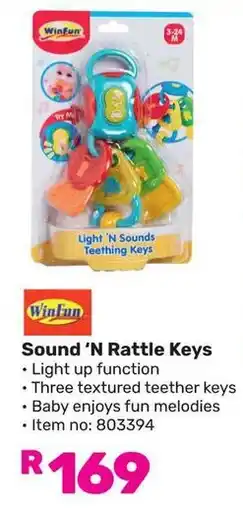 Game Win Fun Sound 'N Rattle Keys offer