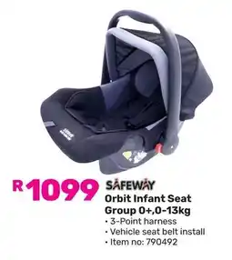 Game SAFEWAY Orbit Infant Seat Group offer
