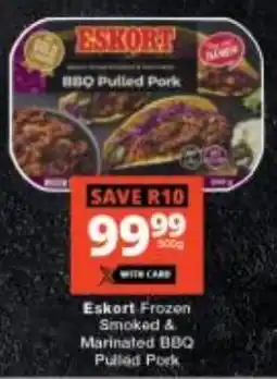 Checkers Eskort Frozen Smoked & Marinated BBQ Pulled Pork offer