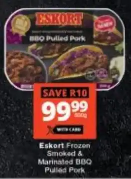 Checkers Eskort Frozen Smoked & Marinated BBQ Pulled Pork offer
