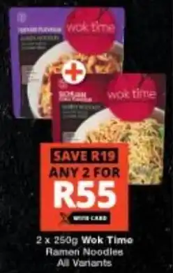 Checkers Wok Time Ramen Noodles offer