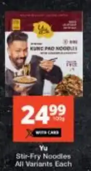 Checkers Yu Stir-Fry Noodles All Variants offer