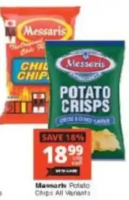 Checkers Messaris Potato Chips All Variants offer