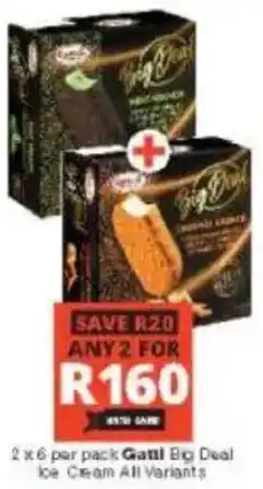 Checkers Gatti Big Deal Ice Cream All Variants offer