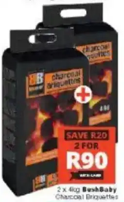 Checkers BushBaby Charcoal Briquettes offer