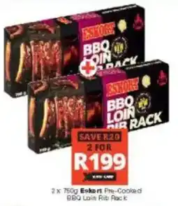 Checkers Eskort Pre-Cooked BBQ Loin Rib Rack offer