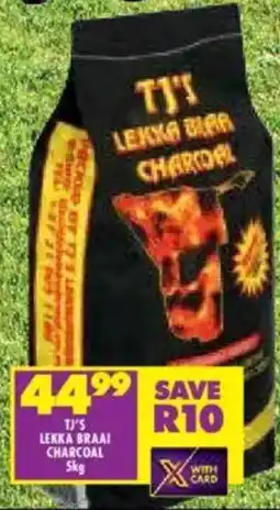 Shoprite Tj's lekka braai charcoal offer