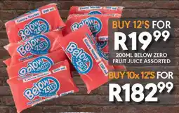 OBC Meat & Chicken Below zero fruit juice assorted offer