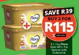 Checkers Flora Gold 60% Fat Spread with Buttermilk offer
