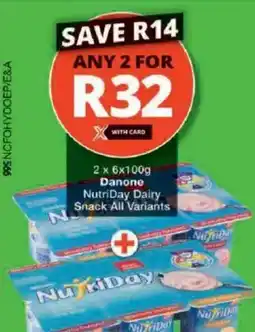Checkers Danone NutriDay Dairy Snack All Variants offer