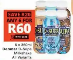 Checkers Denmar D-Supa Milkshake All Variants offer
