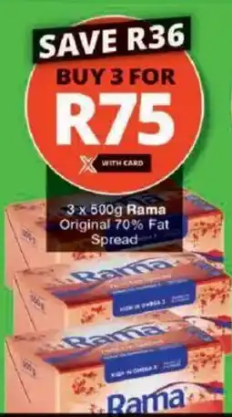 Checkers Rama Original 70% Fat Spread offer