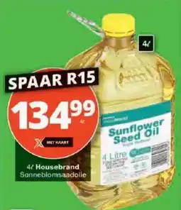 Checkers Housebrand Sunflower Seed Oil offer