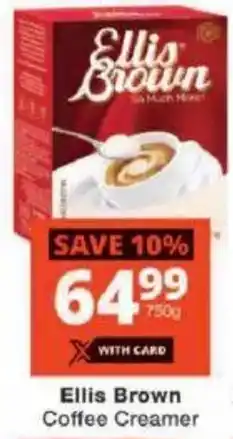 Checkers Ellis Brown Coffee Creamer offer