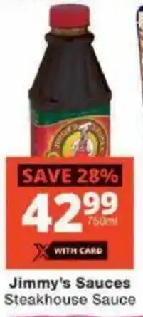 Checkers Jimmy's Sauces Steakhouse Sauce offer