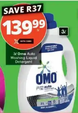 Checkers Omo Auto Washing Liquid Detergent offer
