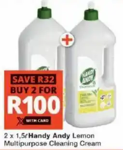 Checkers Handy Andy Lemon Multipurpose Cleaning Cream offer