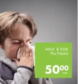 Save Adult & Kids Flu Packs offer