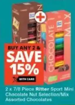 Checkers Ritter Sport Mini Chocolate Nut Selection/ Mix Assorted Chocolates offer