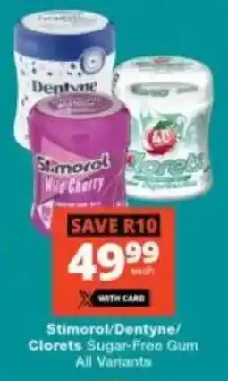 Checkers Stimorol/ Dentyne/ Clorets Sugar-Free Gum offer
