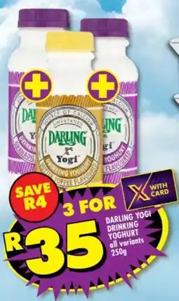 Shoprite Darling yogi drinking yoghurt all variants offer