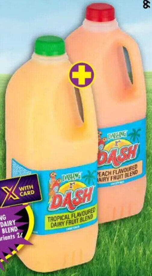 Darling dash dairy fruit blend all variants 2 L offer at Shoprite