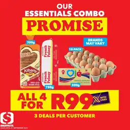 Shoprite All 4 for R99 offer