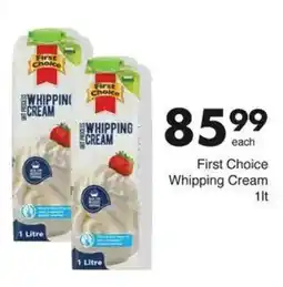 Save First Choice Whipping Cream offer
