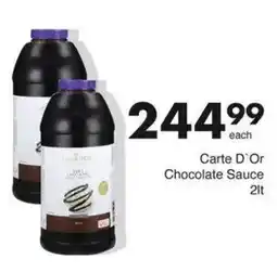 Save Carte D'Or Chocolate Sauce offer