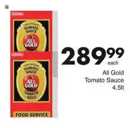 Save All Gold Tomato Sauce offer