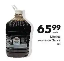 Save Minnies Worcester Sauce offer