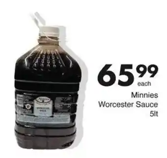 Save Minnies Worcester Sauce offer
