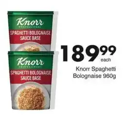Save Knorr Spaghetti Bolognaise offer