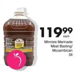Save Minnies Marinade Meat Basting/ Mozambican offer