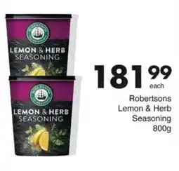 Save Robertsons Lemon & Herb Seasoning offer