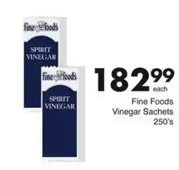 Save Fine Foods Vinegar Sachets offer