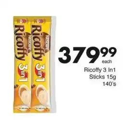 Save Nescafe Ricoffy 3 In1 Sticks offer