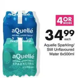 Save Aquelle Sparkling/ Still Unflavoured Water offer