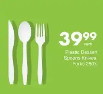 Save Plastic Dessert Spoons, Knives, Forks offer