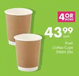 Save Kraft Coffee Cups offer