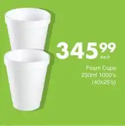 Save Foam Cups offer