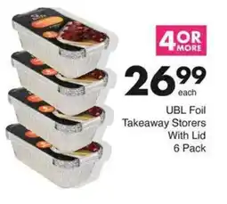 Save UBL Foil Takeaway Storers With Lid offer