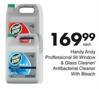Save Handy Andy Proffessional Window & Glass Cleaner/ Antibacterial Cleaner With Bleach offer